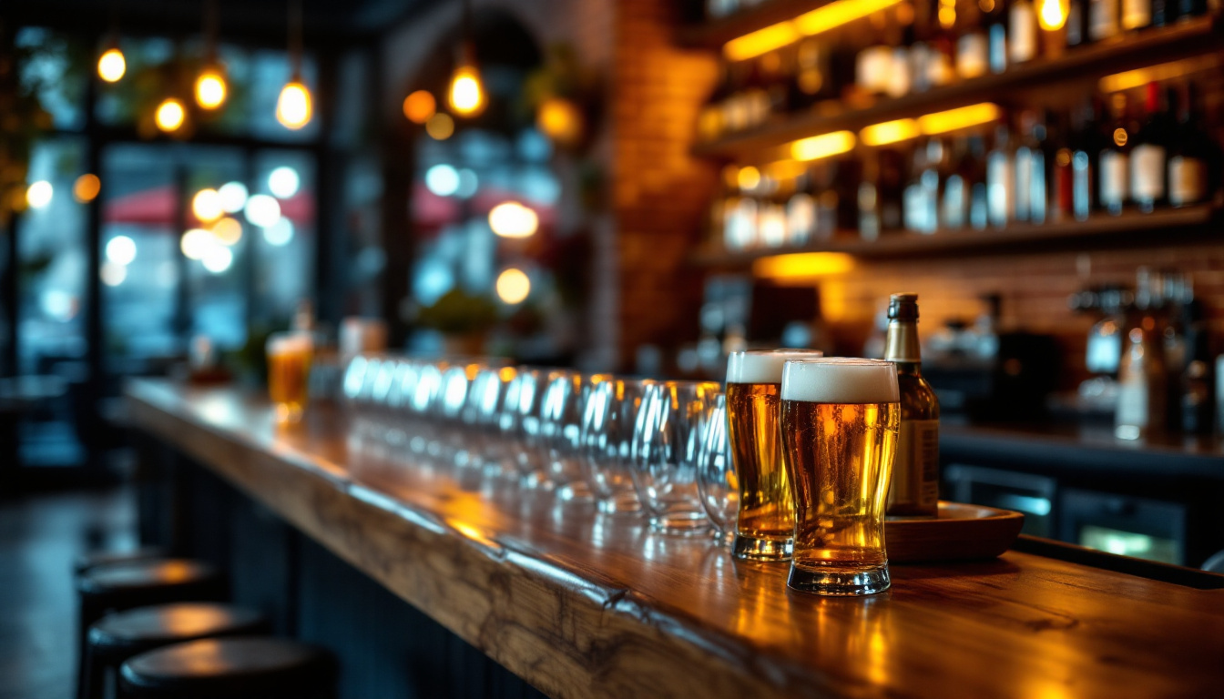 Beste Bars nach dem Konzert Köln – gemütliche Bar mit Kölschgläsern und warmem Licht